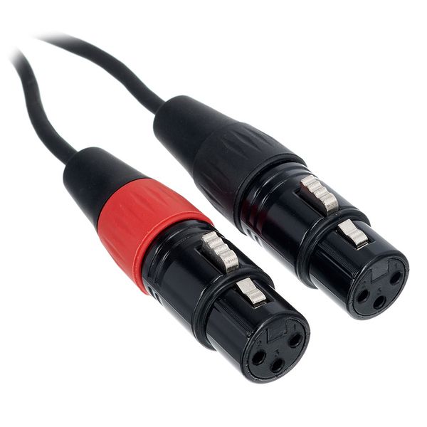 Swift Eventverleih Y-Kabel 3m 2x XLR Female / Miniklinke